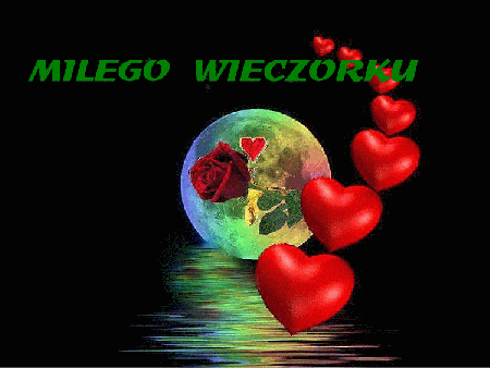 Czerwone serca na miły wieczór